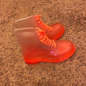 Jelly pop higher than ankle boots